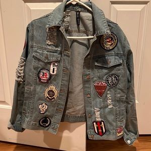 Decorative jean jacket